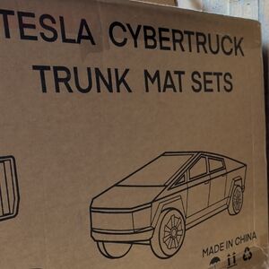 Tesla Cybertruck Trunk Mat Set Packaging New
